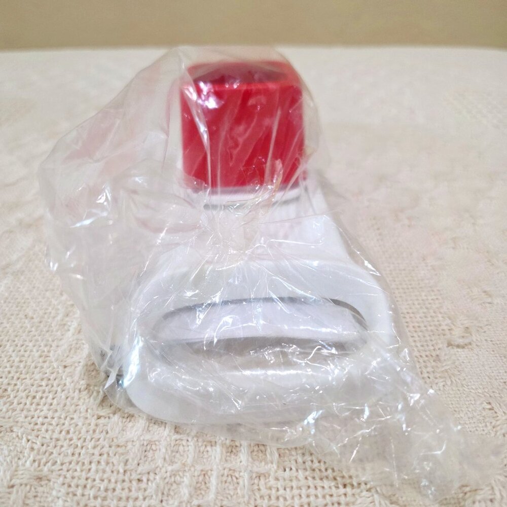 Mandolin Travel Tupperware Red Mini Mando Compact Food Slicer Non-Electric NIP